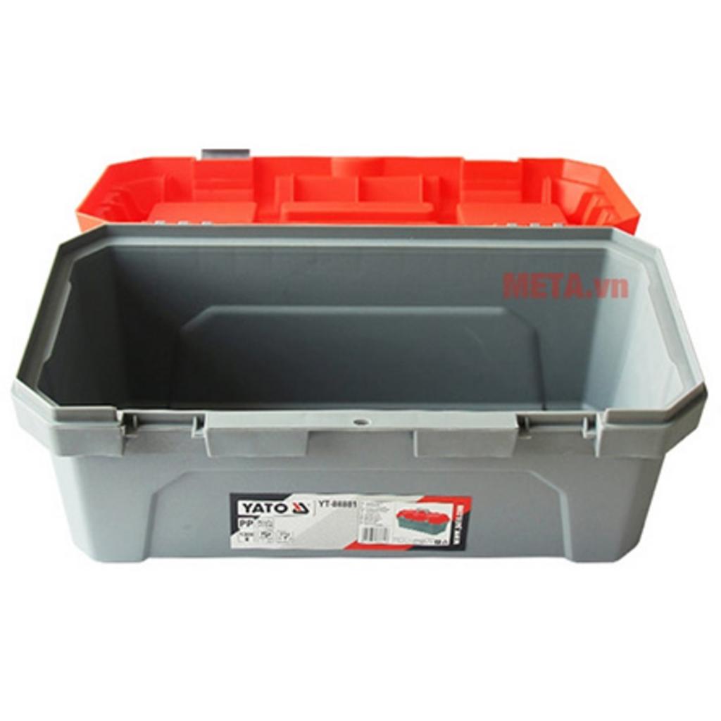 Nhựa cao cấp giúp hộp đựng đồ nghề Yato YT-88880 nhẹ 1,06kg nhưng vẫn chịu tải đến 50kg.