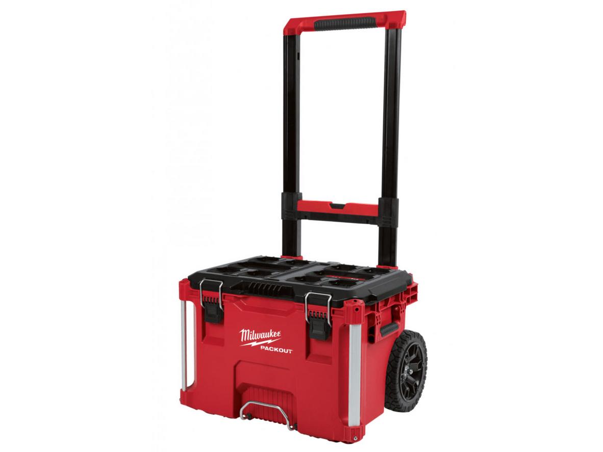 Hộp đựng dụng cụ xe đẩy Milwaukee Packout 8426 cho nhu cầu chở đồ nghề nặng, kéo đẩy linh hoạt.