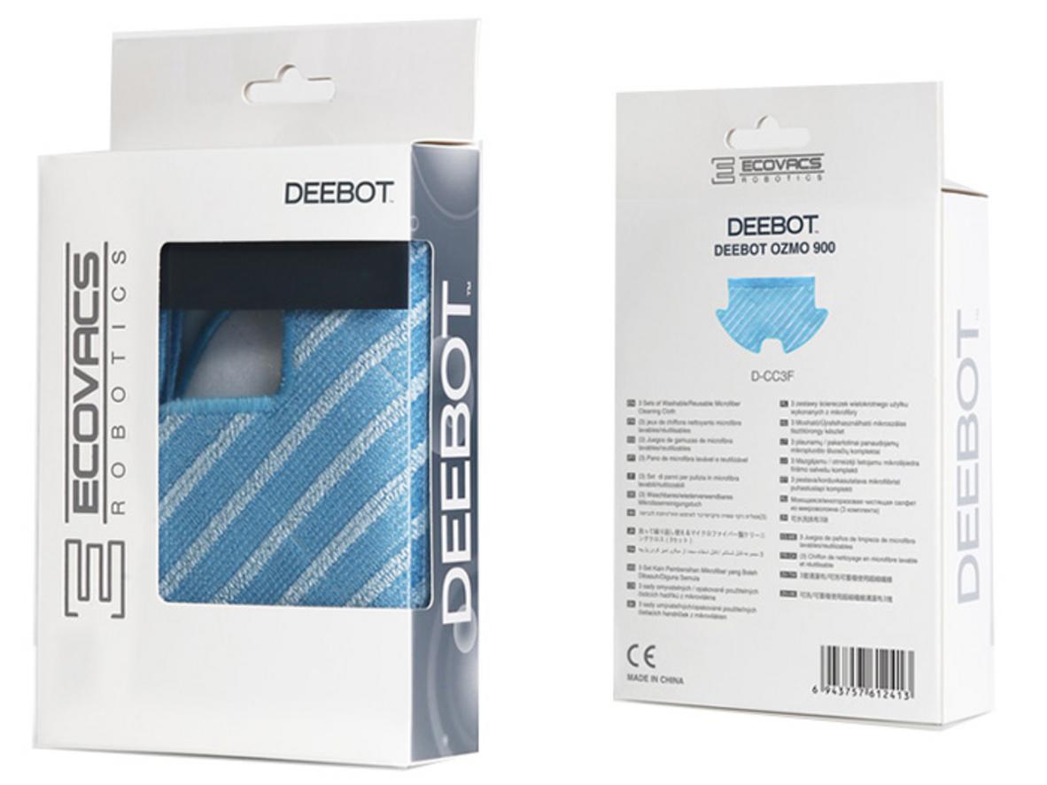 Hộp khăn lau Deebot OZMO 900 gồm 3 khăn Microfiber chuẩn model OZMO 900.