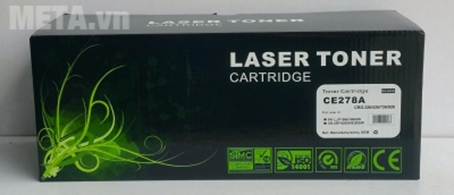 Hộp mực in Laser 78A CE278A cho bản in đen trắng sắc nét, phù hợp văn phòng in thường xuyên.