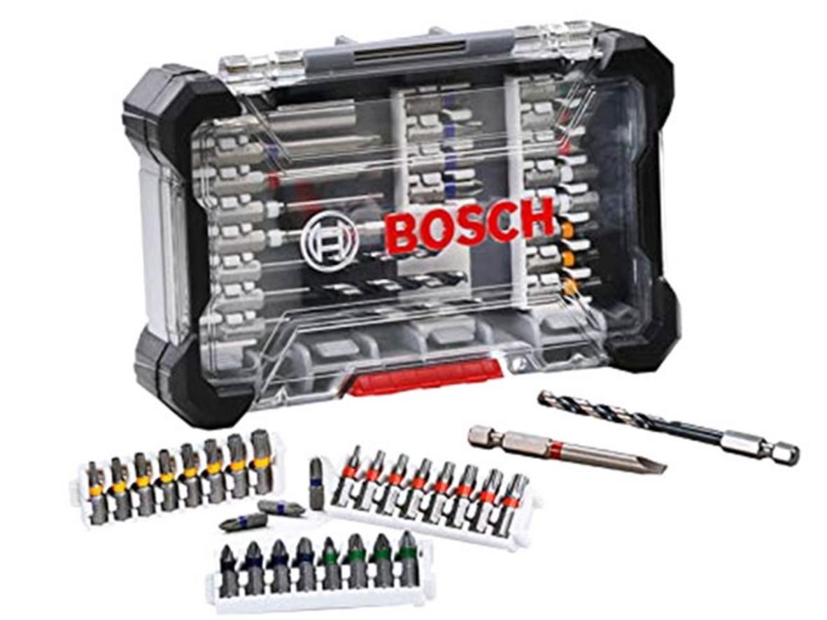 Hộp Pick&Click giúp bảo quản bộ mũi khoan và vặn vít Bosch 2608522422 gọn gàng.