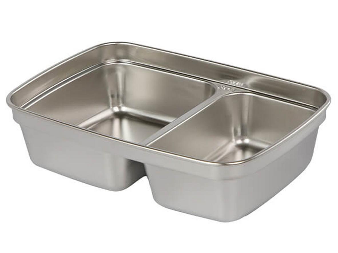 Ngăn chứa inox 304 giúp hộp cơm Elmich EL8313 bền và dễ vệ sinh.