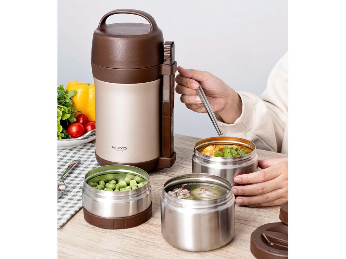 Inox 304 trên Kaiyo 1600ml hỗ trợ an toàn thực phẩm và độ bền cao.