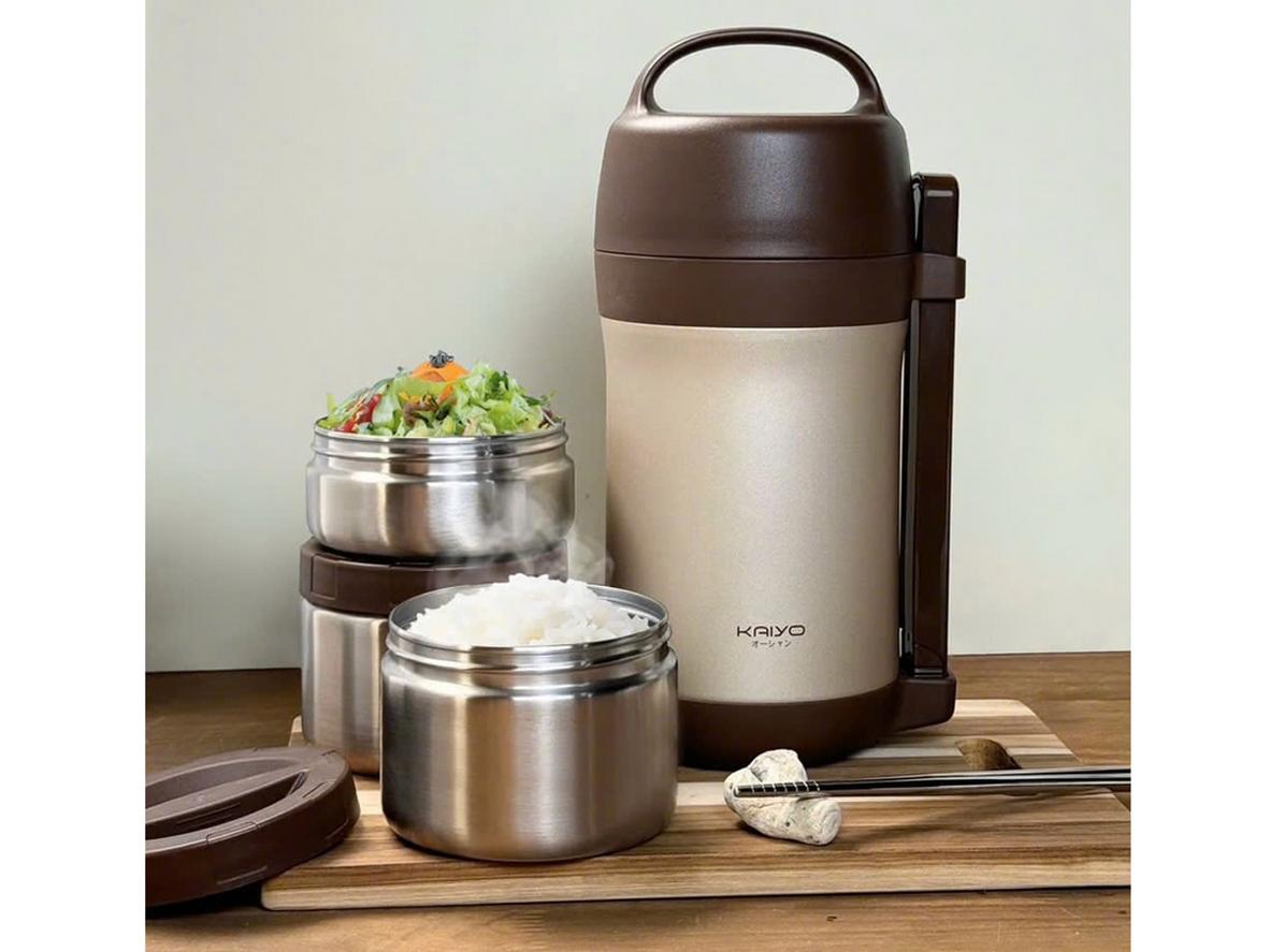 Inox 304 trên Kaiyo 1600ml hỗ trợ an toàn thực phẩm và độ bền cao.
