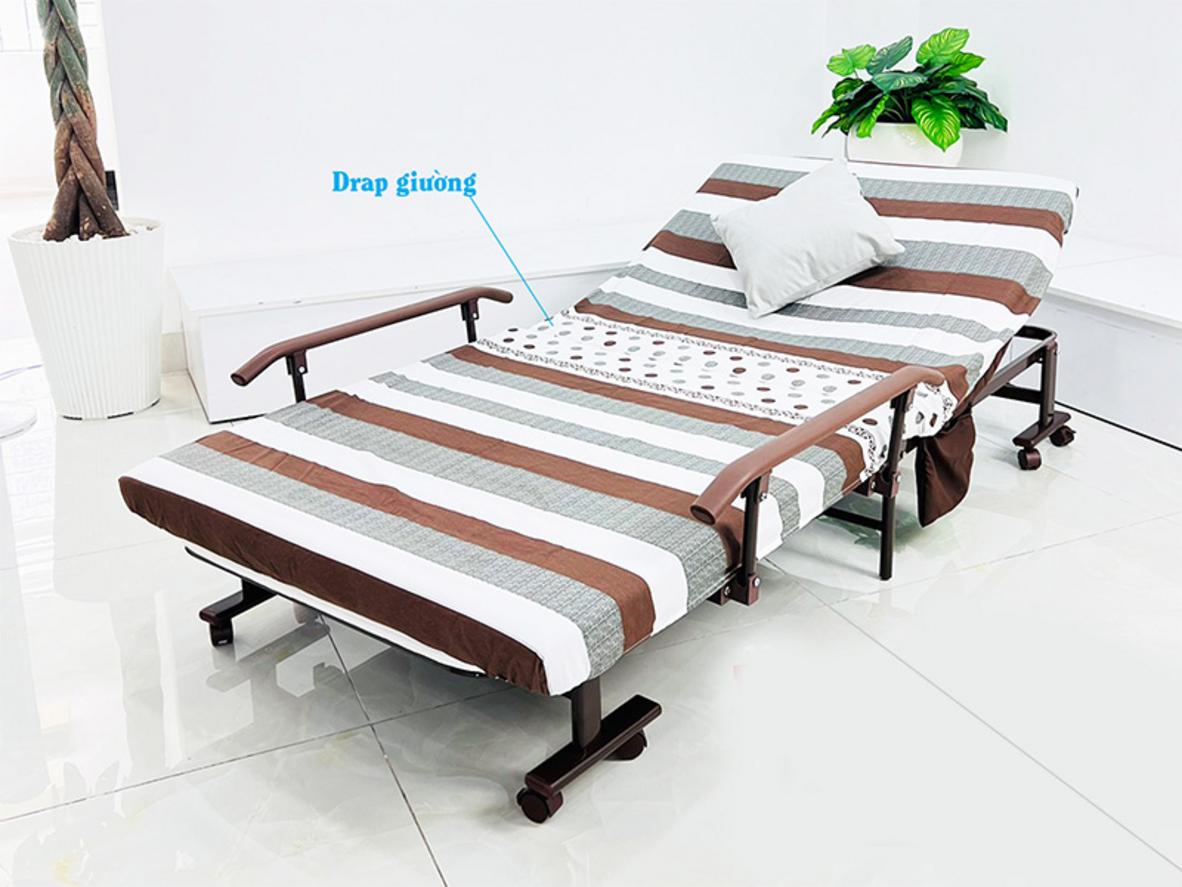 Kích thước tiêu chuẩn 90cm phù hợp một người lớn nằm thoải mái và dễ cất gọn.