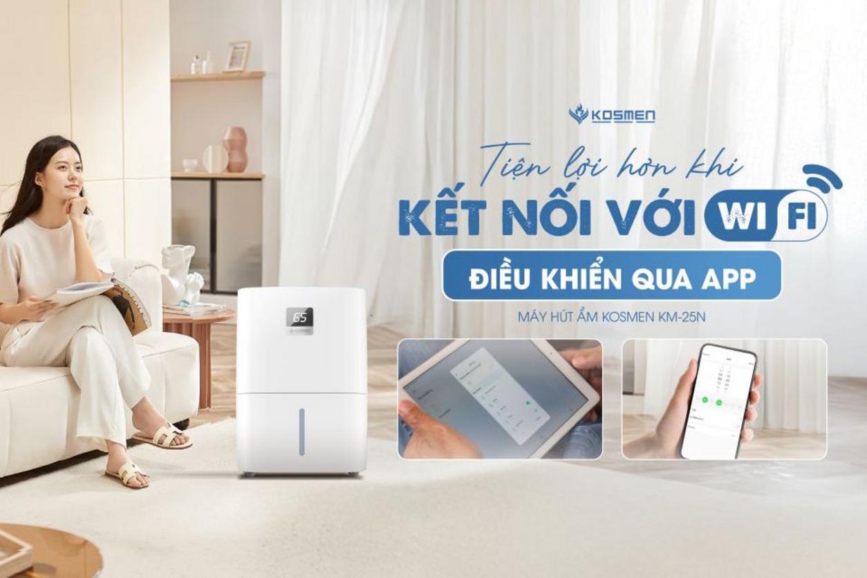 Lưu lượng gió 170 m3/giờ hỗ trợ hút ẩm nhanh