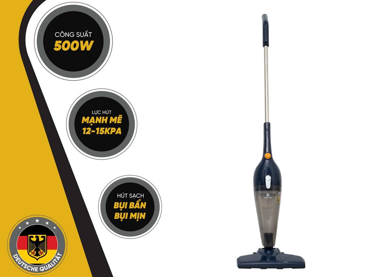 Bộ 4 đầu hút giúp máy hút bụi cầm tay Kuscheln KVC24-500 xử lý linh hoạt nhiều bề mặt.