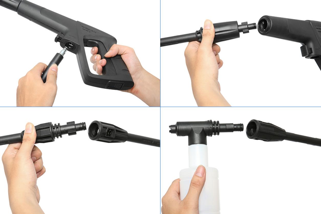 Mô tơ chổi than lõi đồng của Kyocera AJP-1100 hỗ trợ vận hành ổn định.