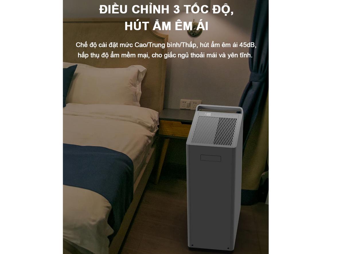 Màn hình cảm ứng LED kết hợp SmartLife/Tuya giúp máy dễ thao tác và điều khiển từ xa.