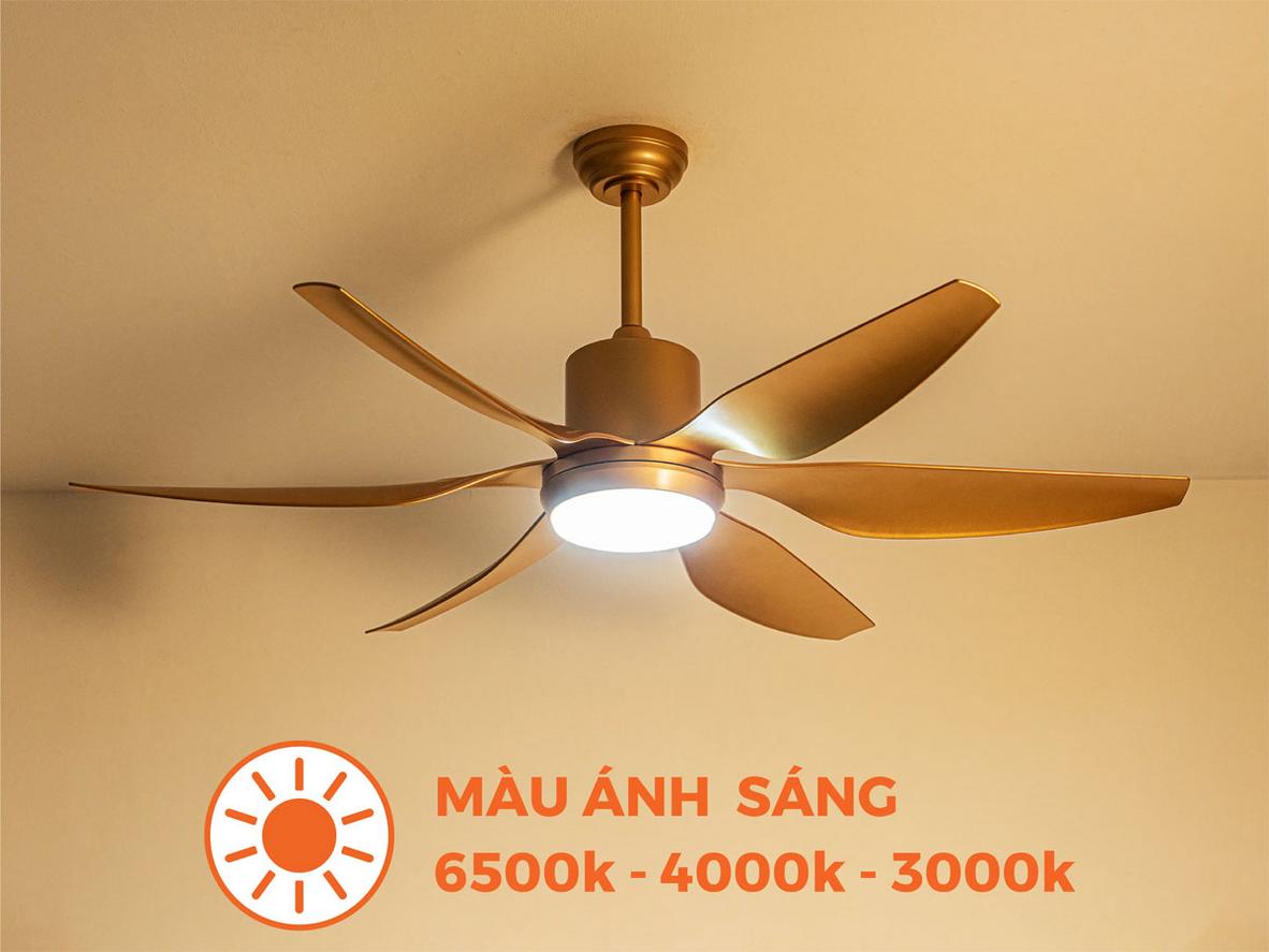 Sải cánh 137 cm giúp Nanoco NCF5462-GL tạo luồng gió rộng cho không gian lớn.