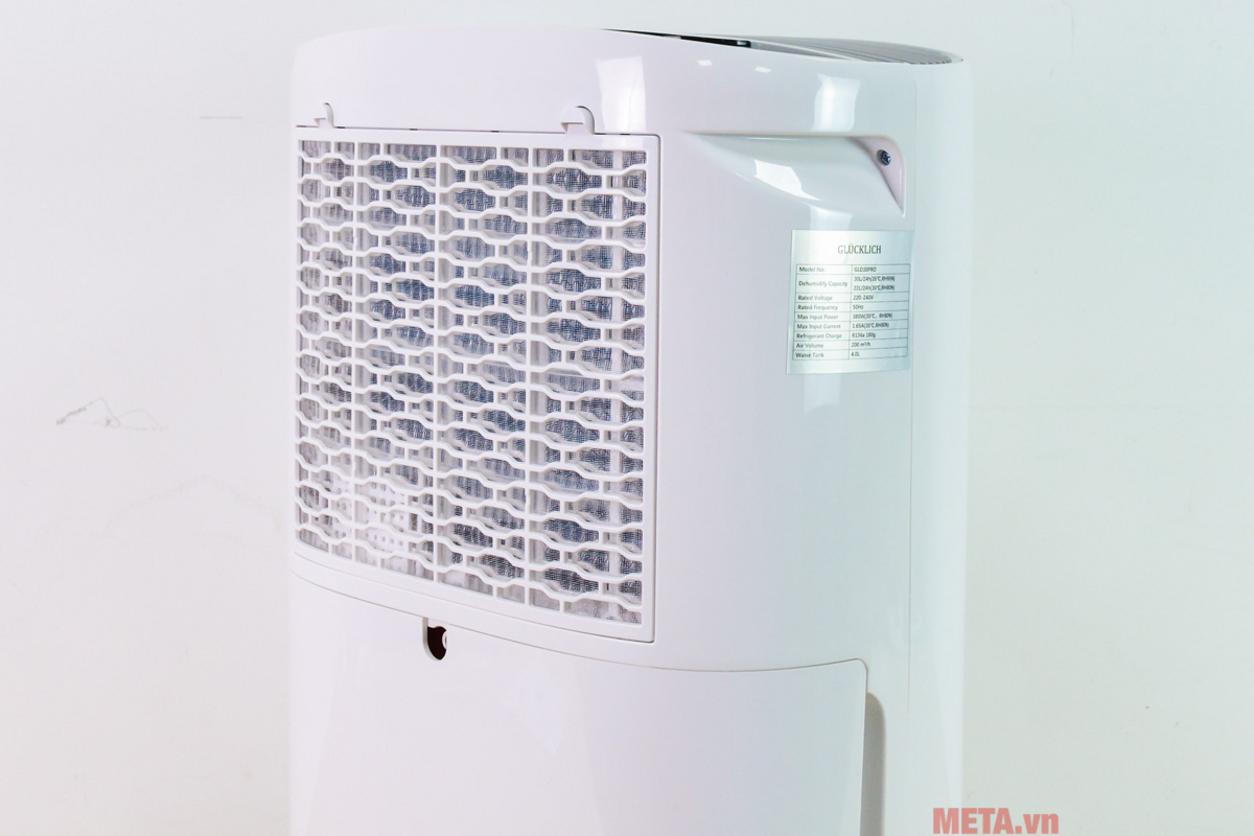 Máy hút ẩm Glucklich GLD30 Pro phù hợp cho không gian khoảng 60m2.