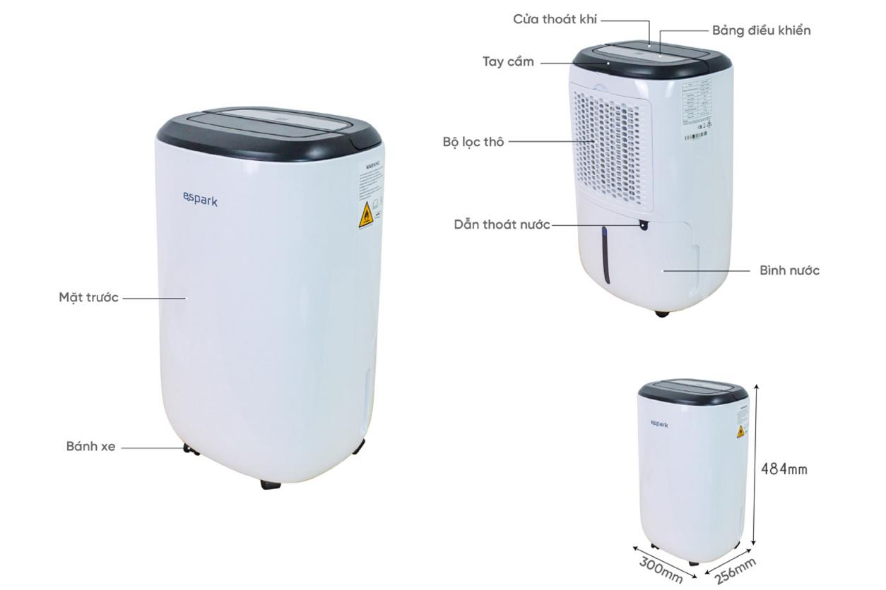 ESP-S12C431 hỗ trợ giữ phòng khô thoáng cho không gian dưới 30m²