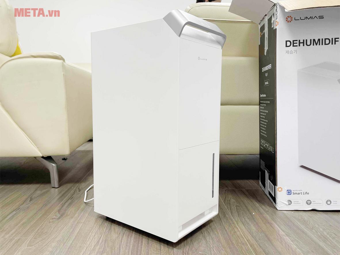 Lumias LMD-35L nổi bật ở 35 lít/ngày, 420W, màn hình cảm ứng LED và điều khiển SmartLife/Tuya.