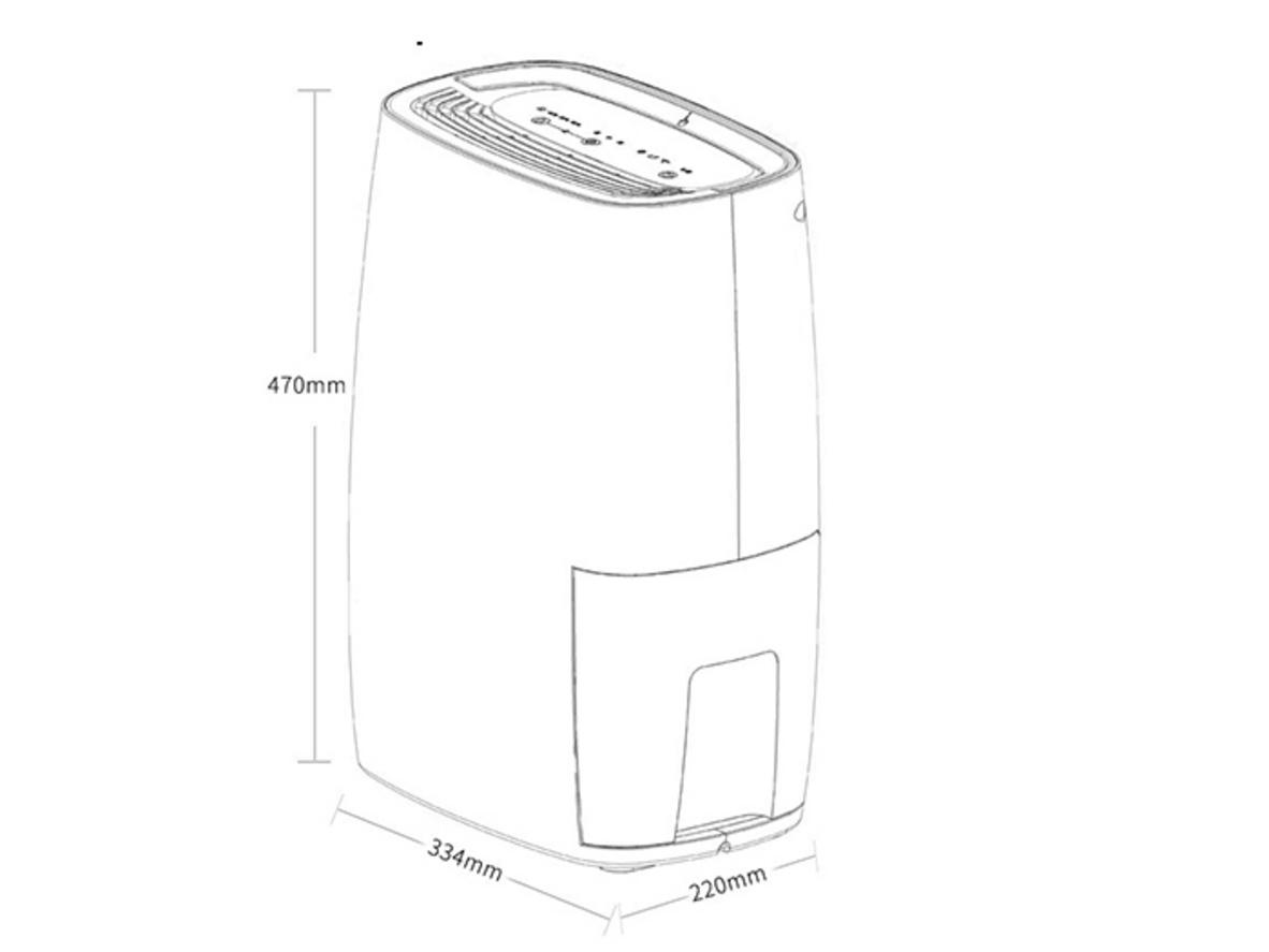 New Widetech WDH318EFW1 18 lít: 18L/ngày, 240W, 38dB, dùng đến 50m².