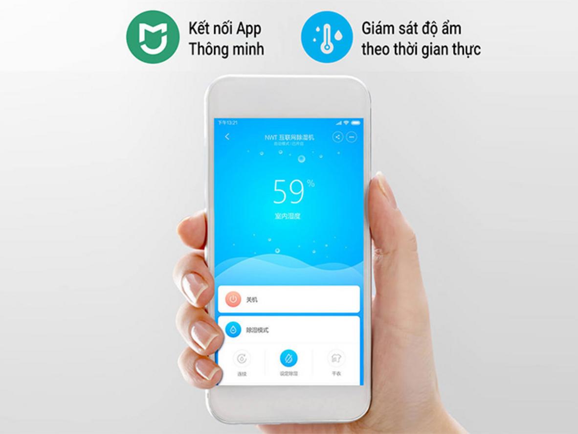 New Widetech WDH330EFW1 30 lít hỗ trợ điều khiển qua Mi Home và vận hành êm trong không gian lớn.