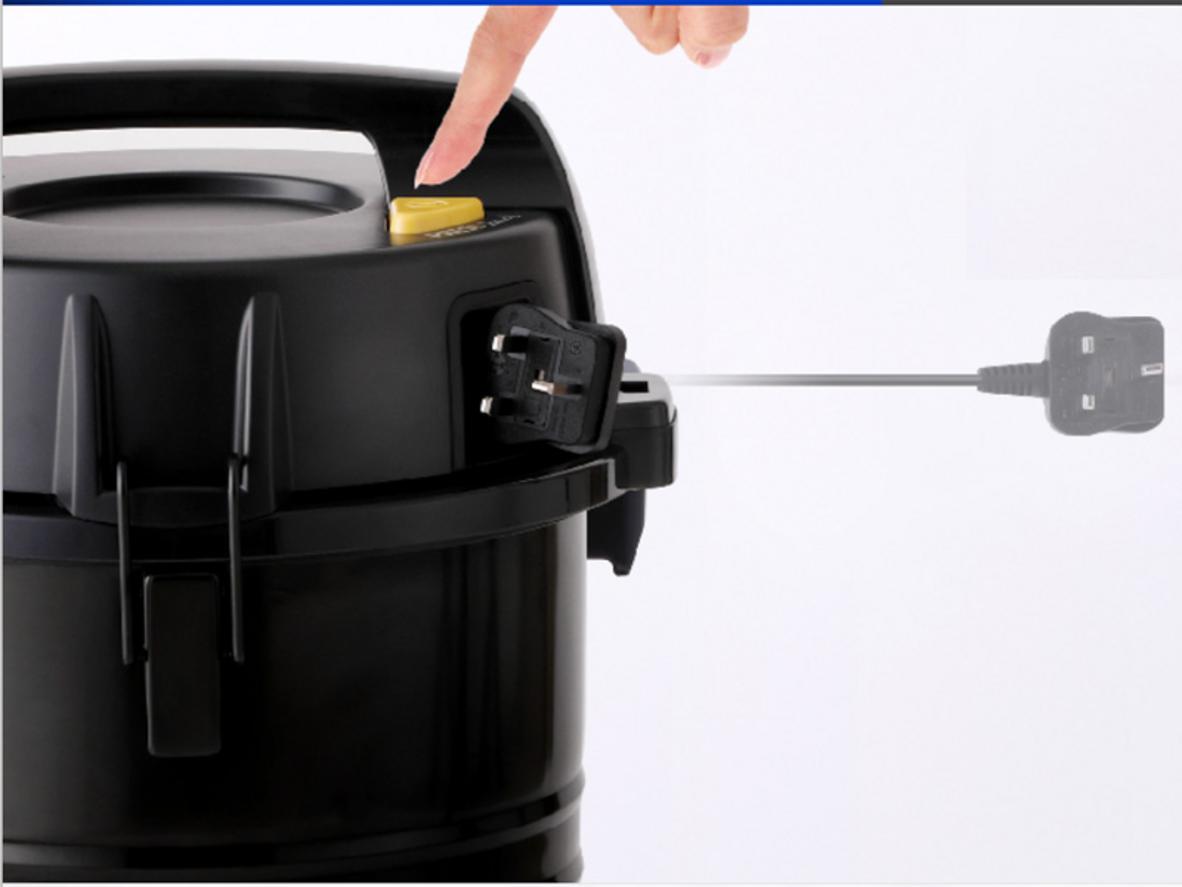 Công suất 2000W và thùng chứa 18L giúp MC-YL669GN49 làm sạch liên tục hiệu quả.