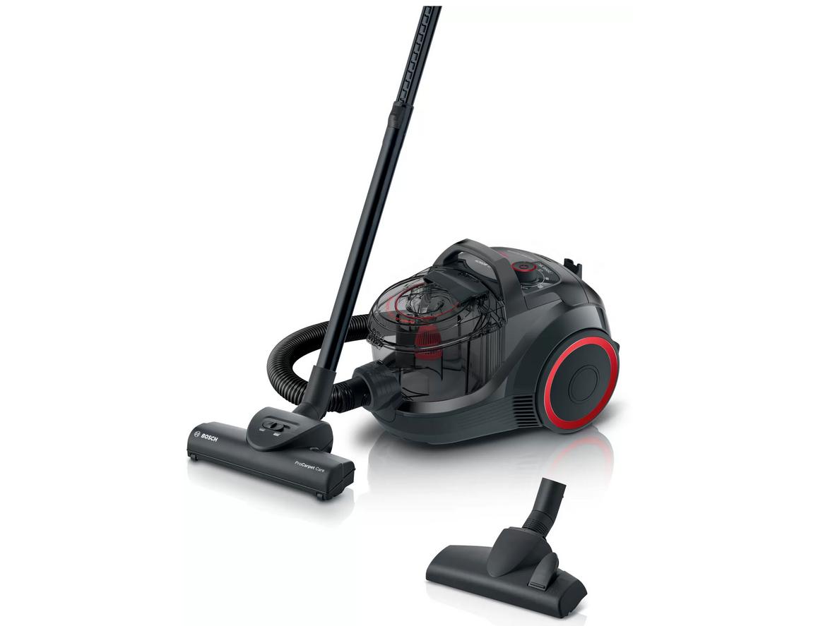 Bosch BGS21WPOW là máy hút bụi dạng hộp không túi, gọn và mạnh cho gia đình Việt.