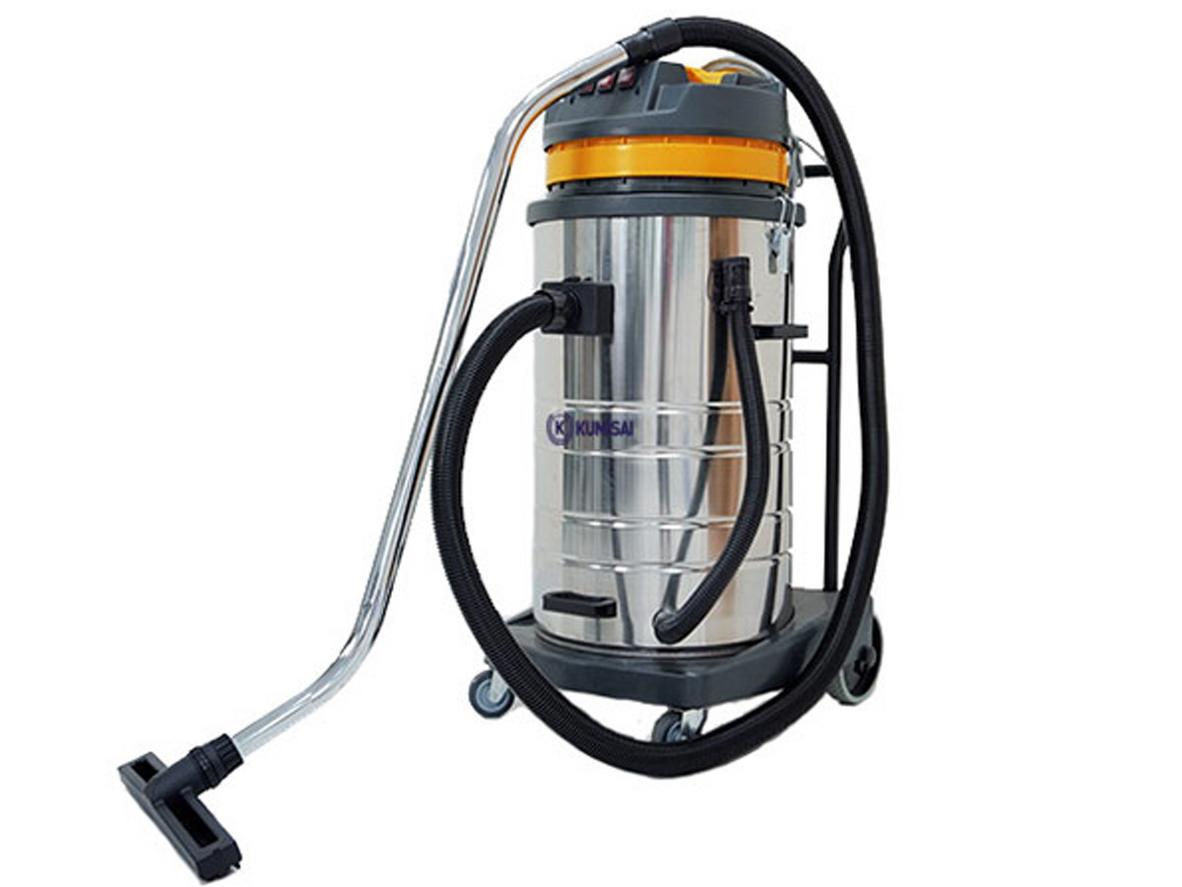 Máy hút bụi công nghiệp Kumisai KMS80A 80 lít, 3 mô tơ cho nhà xưởng và gara.