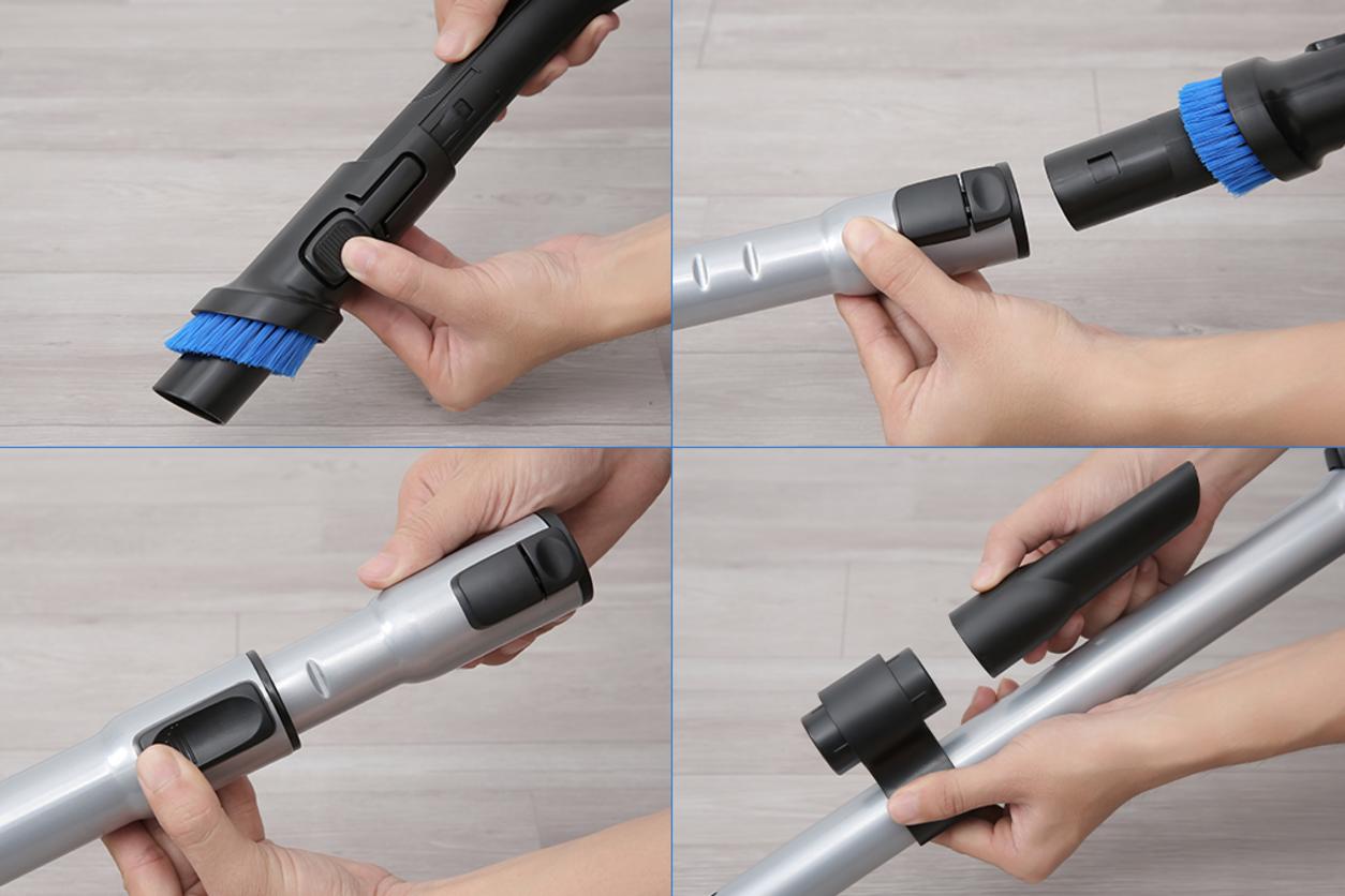 Máy hút bụi dạng hộp Philips FC9570/01 nổi bật với lực hút mạnh và hộp chứa bụi 1.5 lít.