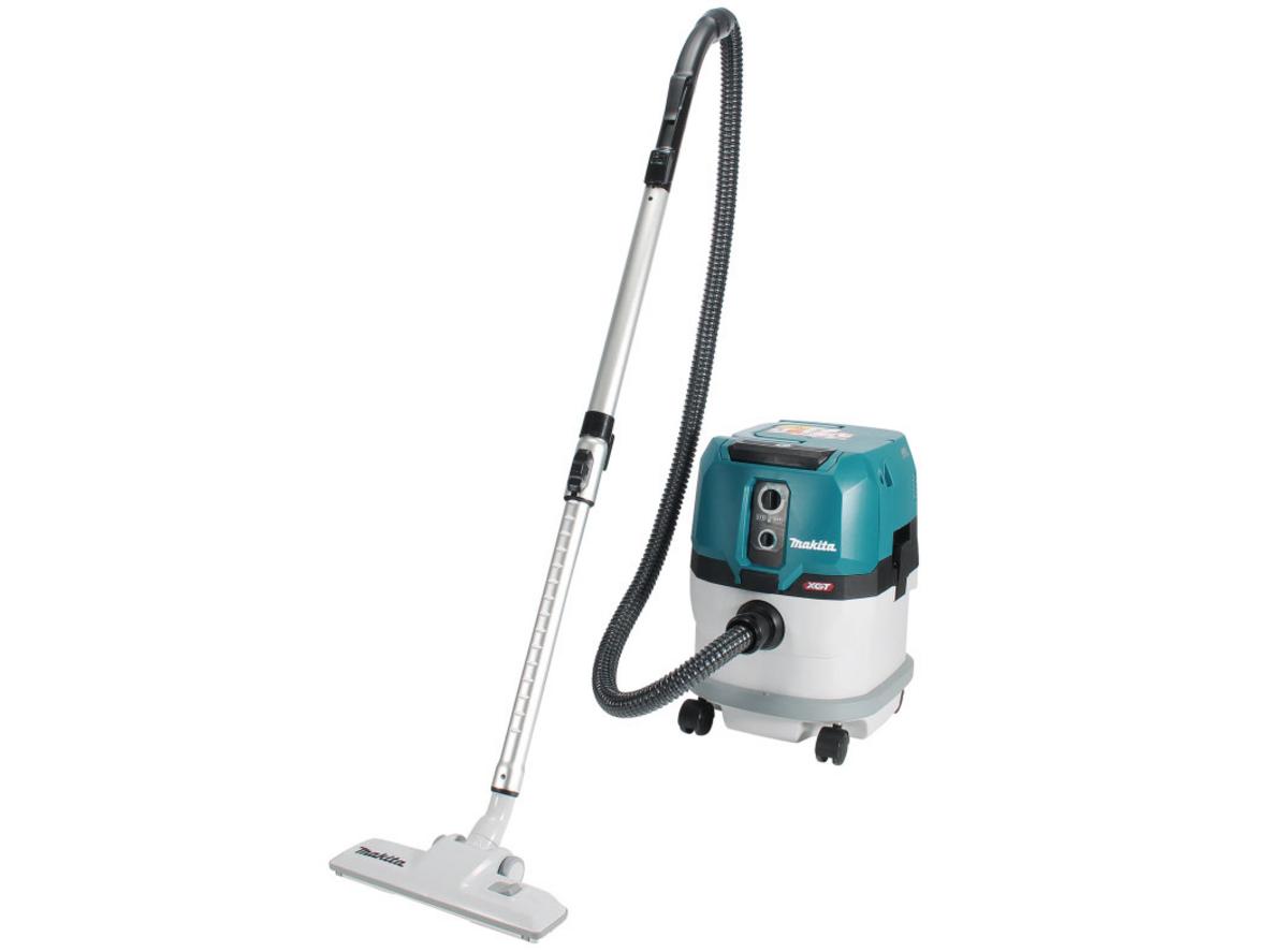 Máy hút bụi dùng pin Makita VC003GLZ cho hút khô/ướt linh hoạt ở công trình và xưởng.