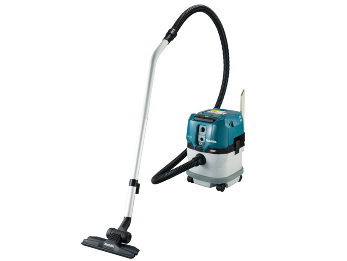 Makita VC004GLZ dùng pin XGT 40Vmax, phù hợp cho xưởng và công trường cần hút bụi khô cơ động.