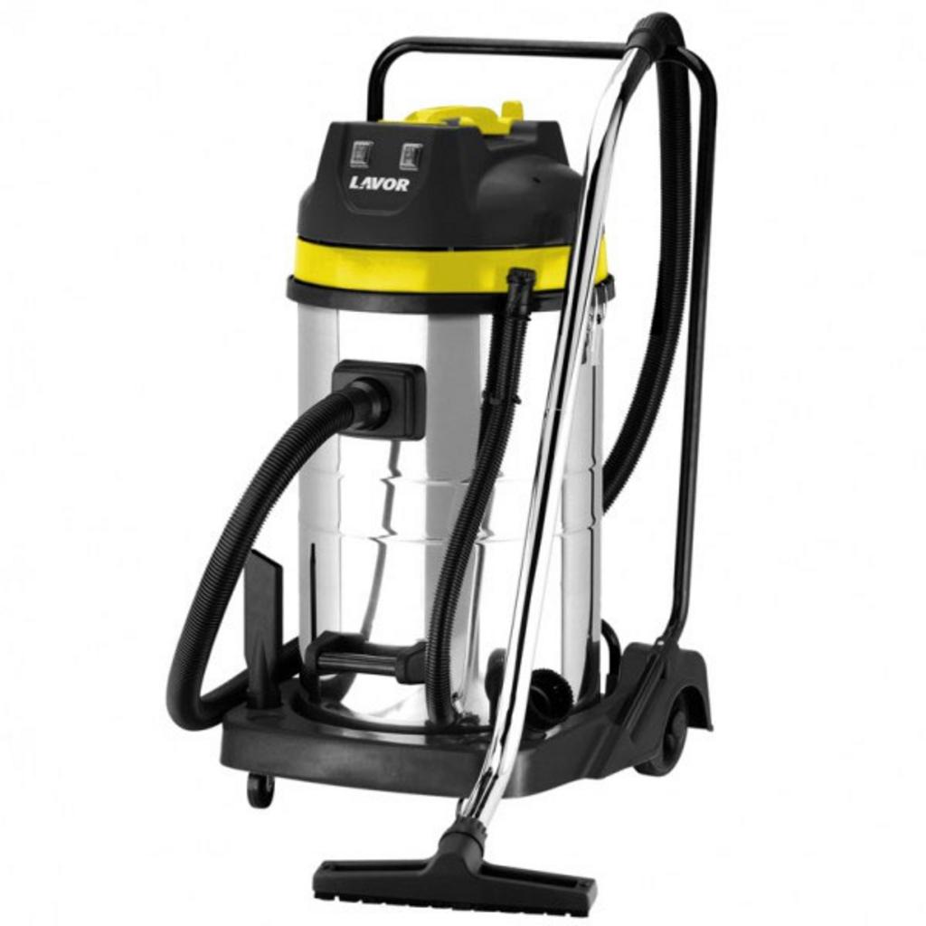 Máy hút bụi khô và ướt Lavor THOR 280 IF với thùng inox bền, phù hợp vệ sinh khô và ướt.
