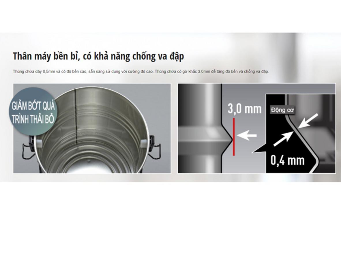 Bộ lọc kháng khuẩn hỗ trợ giữ không khí sạch hơn sau khi vệ sinh.