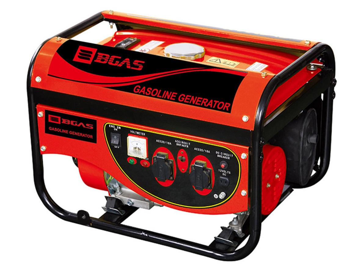 Máy phát điện chạy xăng Bgas BGA2500E (đề nổ) gọn nhẹ, đủ dùng cho nhu cầu điện dự phòng cơ bản.