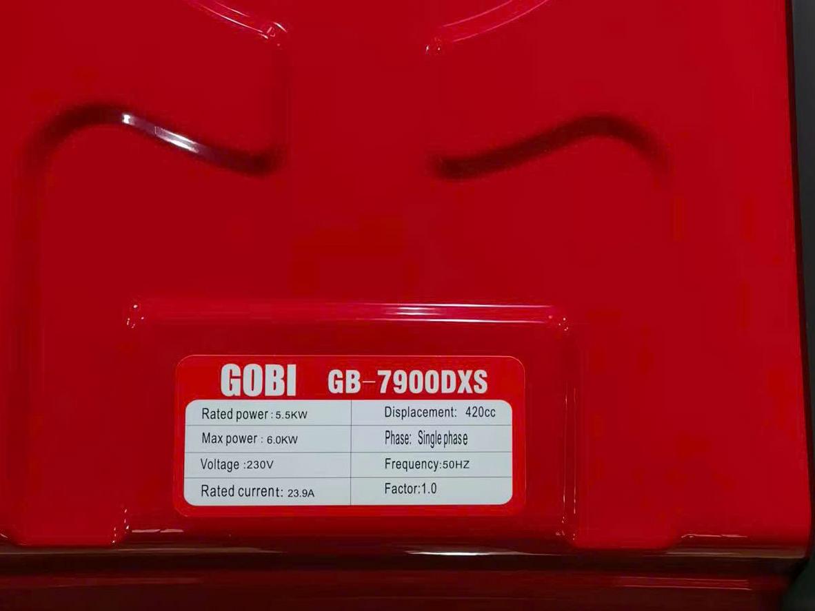 Máy phát điện chạy xăng 5.5KW Gobi GB-7900DXS phù hợp gia đình, cửa hàng nhỏ và văn phòng mini.