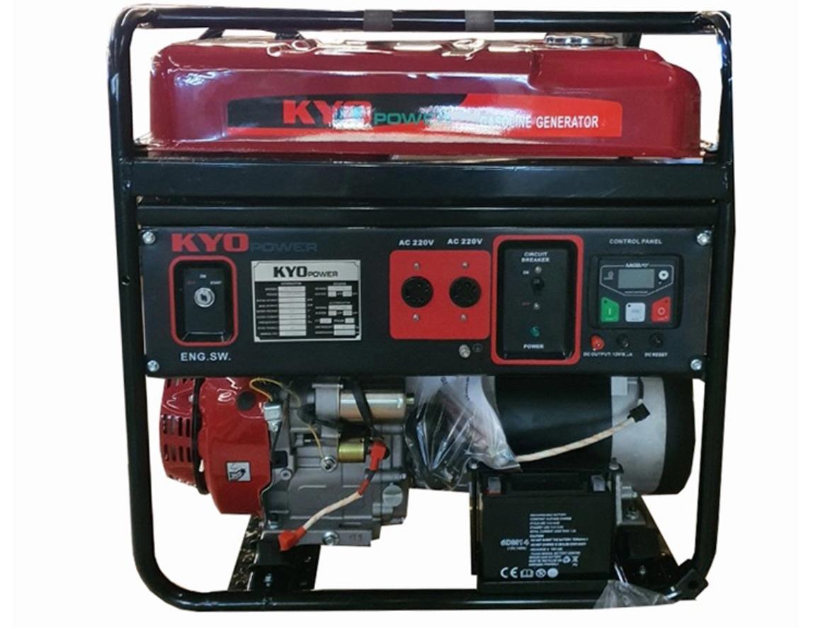 Máy phát điện chạy xăng Kyo Power THG8000KXS 7 KVA, đề nổ tiện lợi cho nhu cầu điện dự phòng.