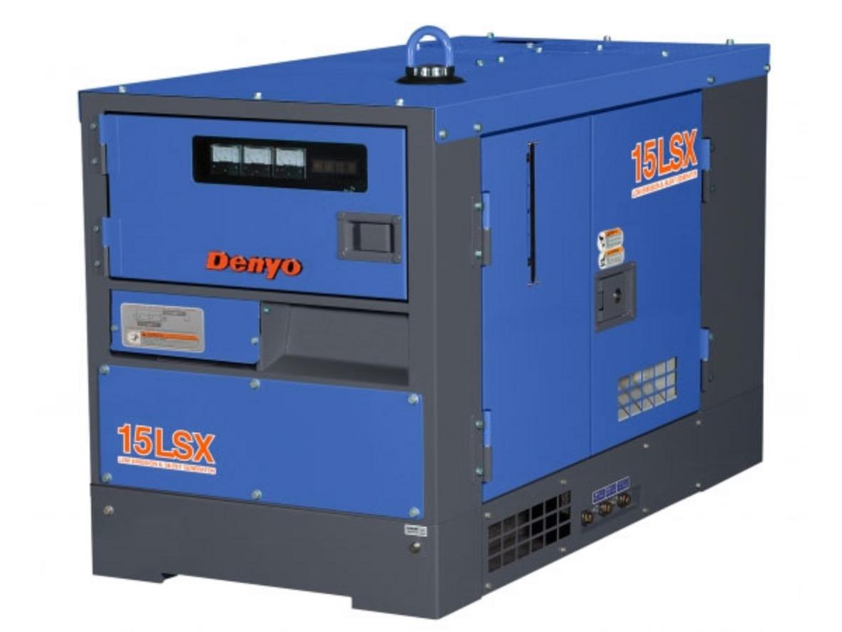 Máy phát điện Denyo DCA-15LSX 13 KVA siêu êm, phù hợp không gian kinh doanh cần nguồn điện 1 pha ổn định.