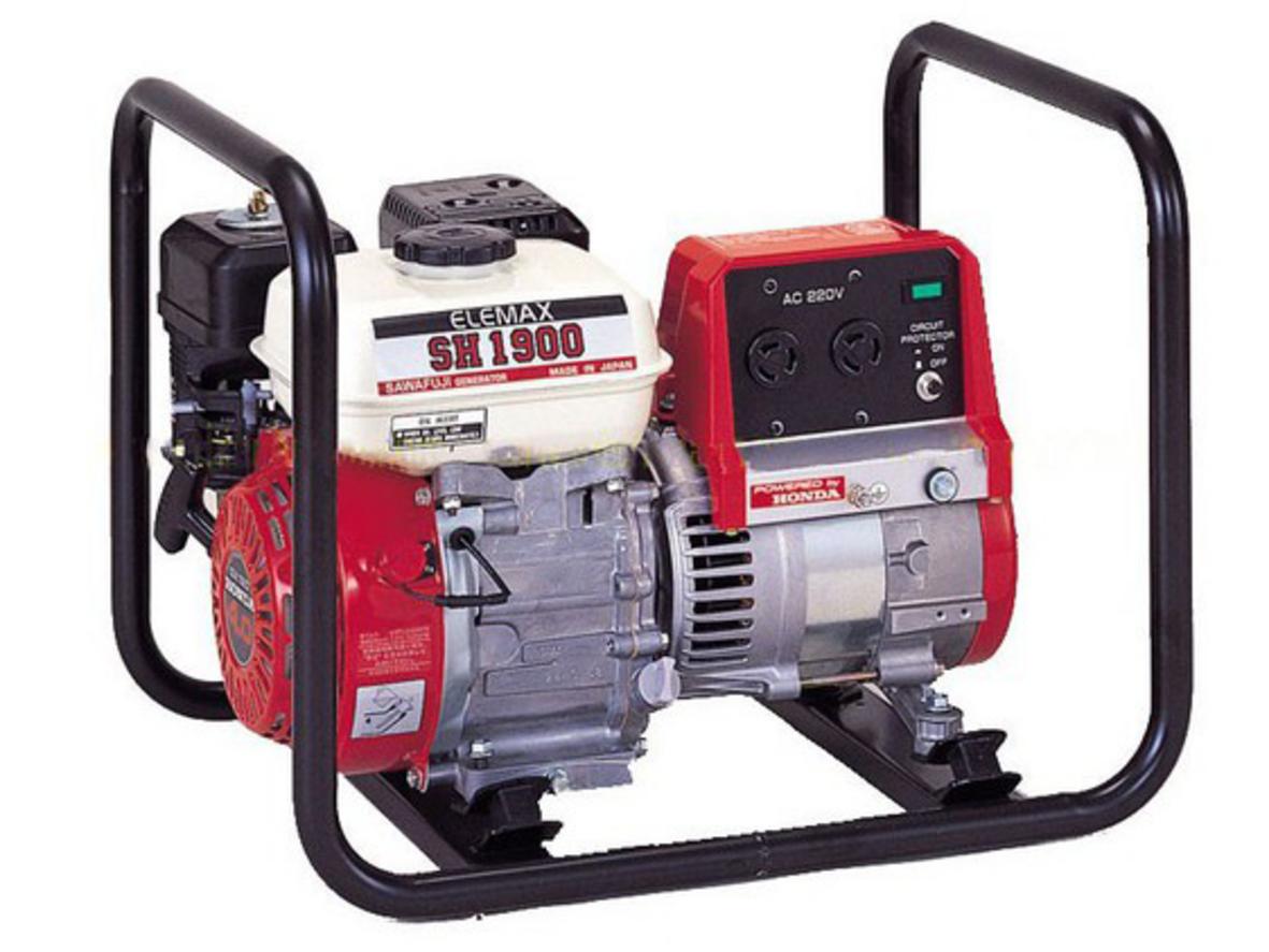 Máy phát điện ELEMAX SH1900 nhỏ gọn, phù hợp điện dự phòng gia đình.