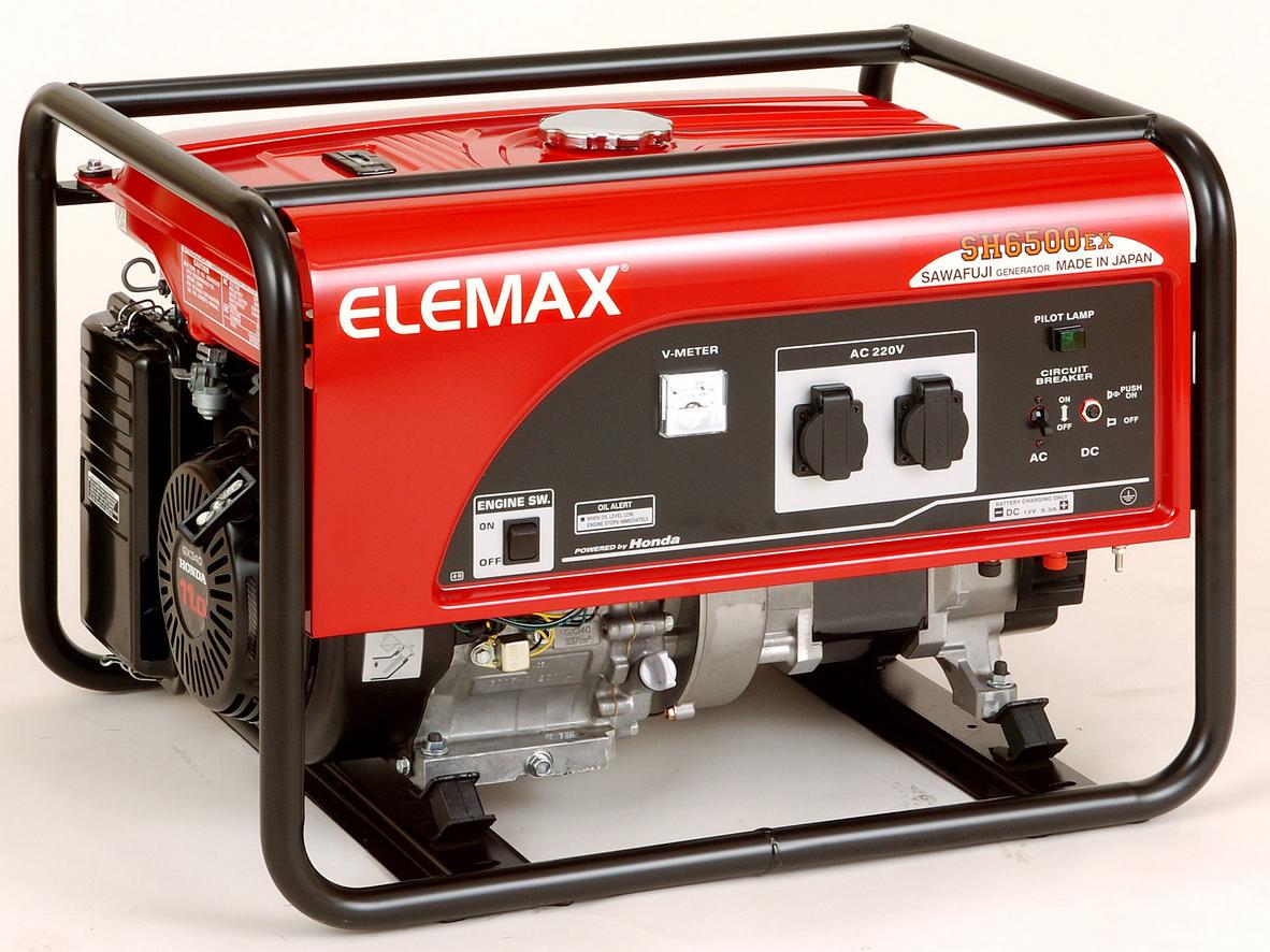 Máy phát điện Elemax SH6500EX(S) đề điện, công suất 5.0 kVA cho nhu cầu điện ổn định.