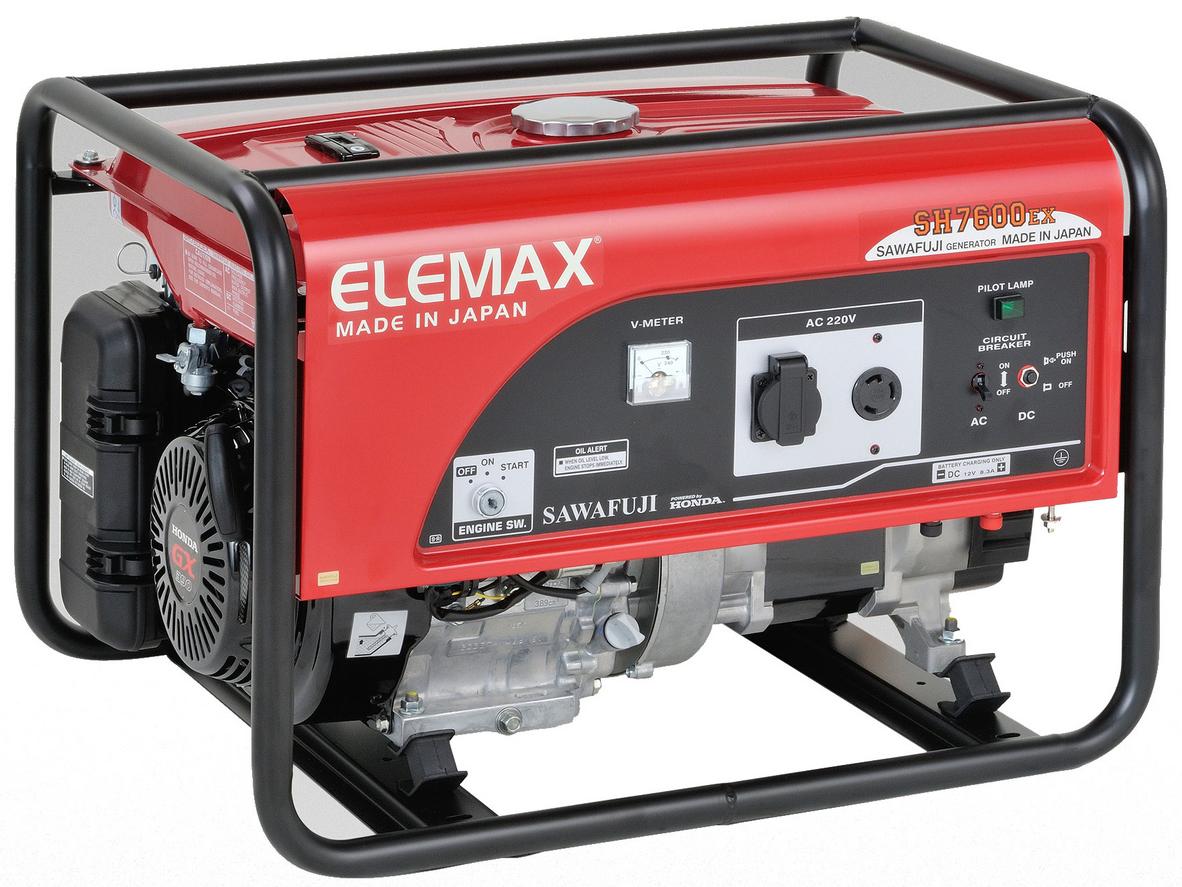 Máy phát điện ELEMAX SH7600EX cho gia đình, cửa hàng và văn phòng nhỏ.