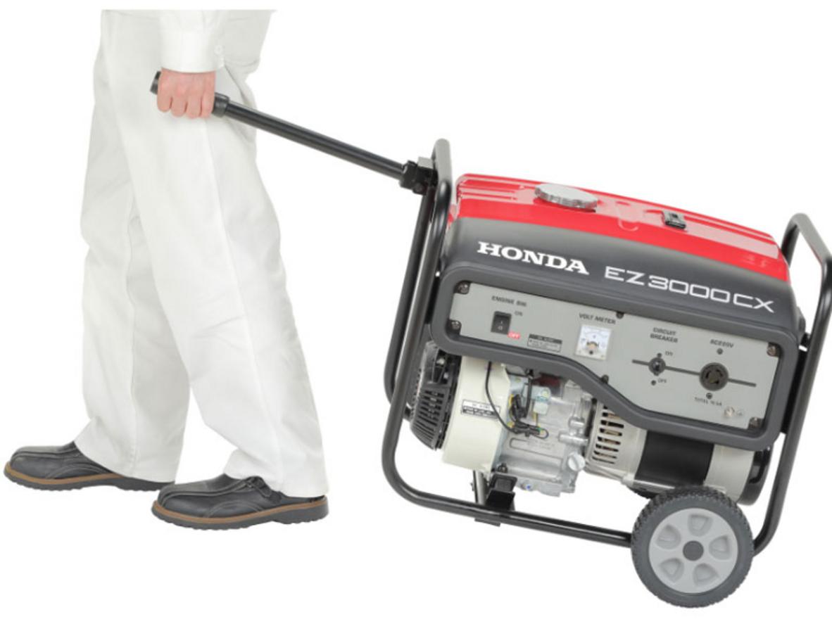 Máy phát điện Honda EZ3000CX R với động cơ GP200, AVR và khung thép bảo vệ.