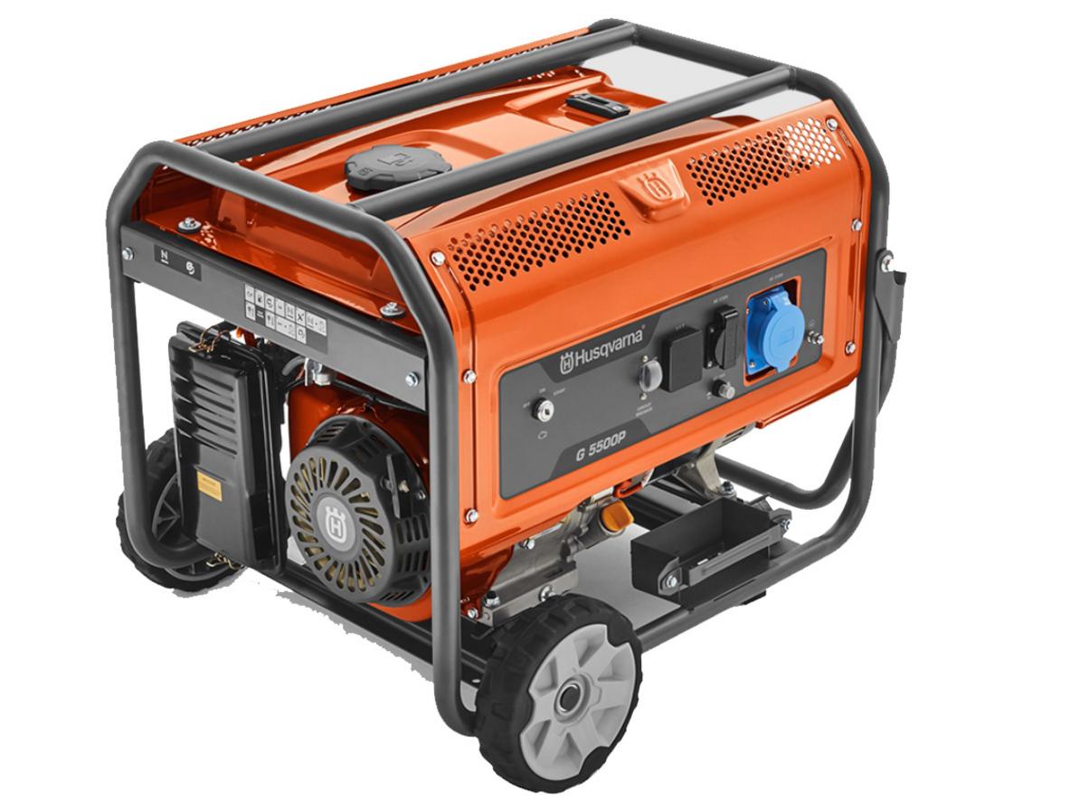 Máy phát điện Husqvarna G5500P - 5kW với công suất định mức 5.0 kW, phù hợp làm nguồn điện dự phòng cho gia đình và cửa hàng.
