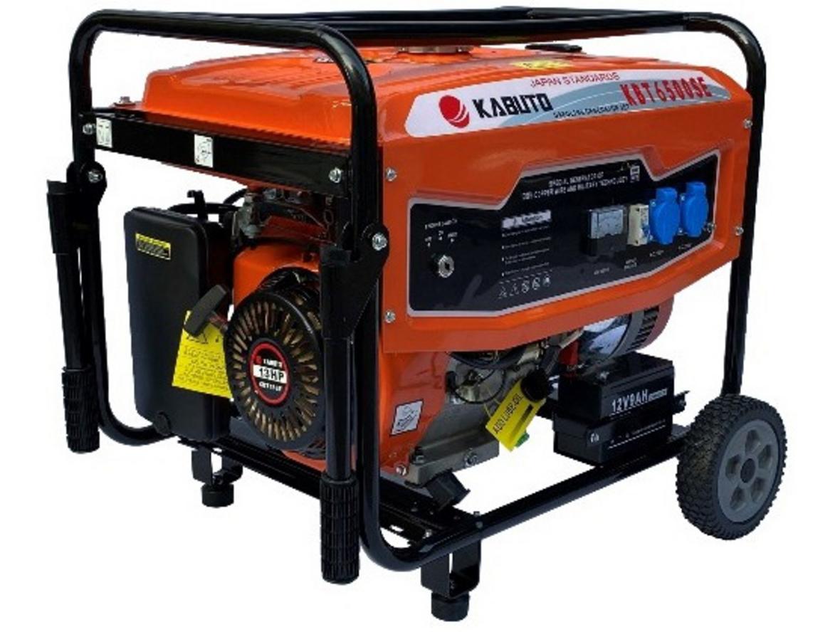 Máy phát điện Kabuto KBT6500SET (5KW, đề nổ, bánh xe, tay cầm)