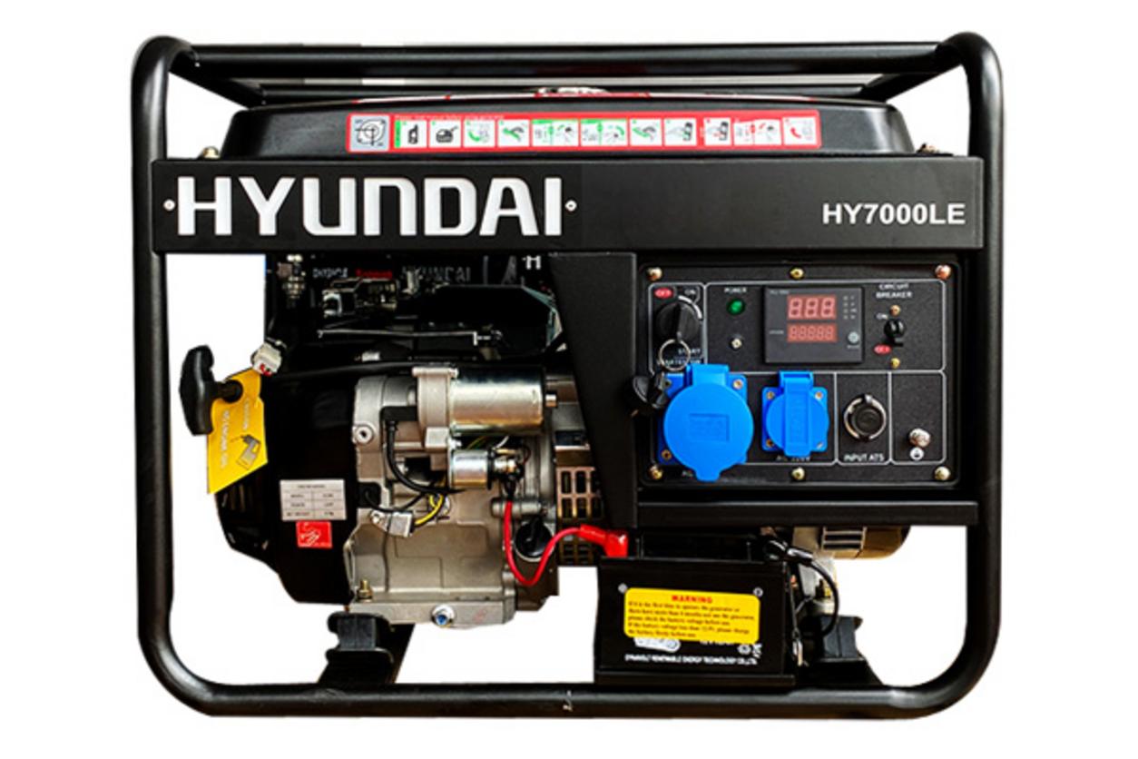 Máy phát điện xăng Hyundai HY7000LE 5.0 - 5.5kW cho gia đình và cửa hàng nhỏ