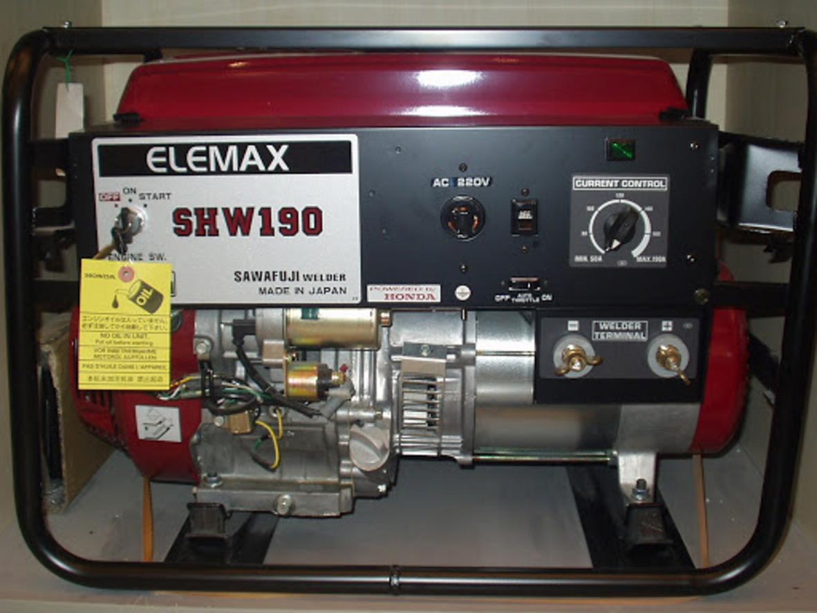 Infographic thông số máy phát hàn Elemax SHW190