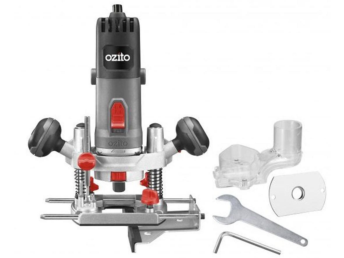 Máy phay Ozito ROU-5000 gọn nhẹ, phù hợp soi cạnh và hoàn thiện gỗ.