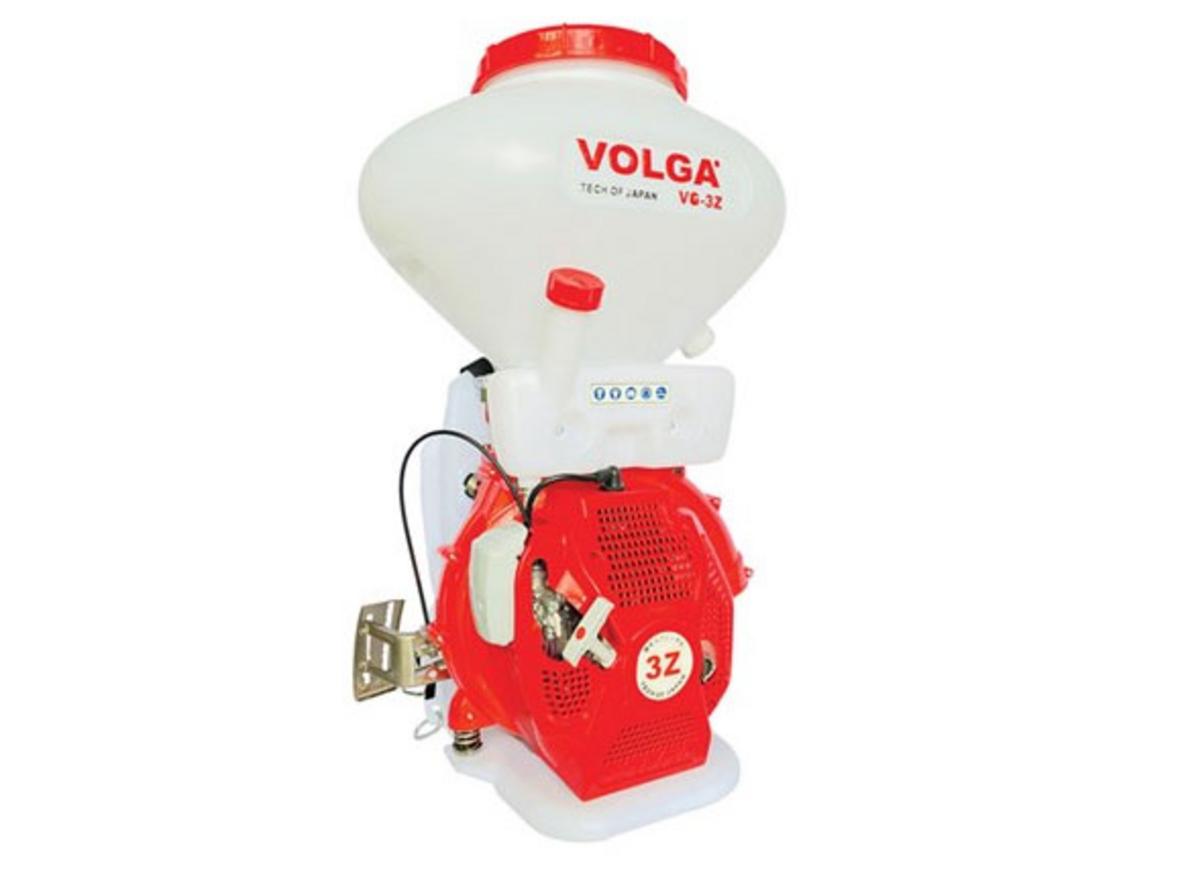 Máy phun hạt 2 thì Volga VG-3Z với bình 26 lít, phù hợp phun hạt, phun bột và phun sương.