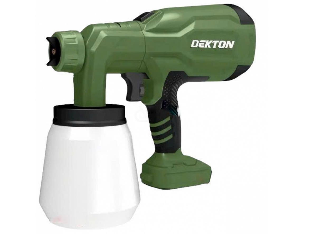 Máy phun sơn dùng pin 21V Dekton M21-SPS1000X gọn nhẹ, phù hợp thi công linh hoạt trong không gian hẹp.