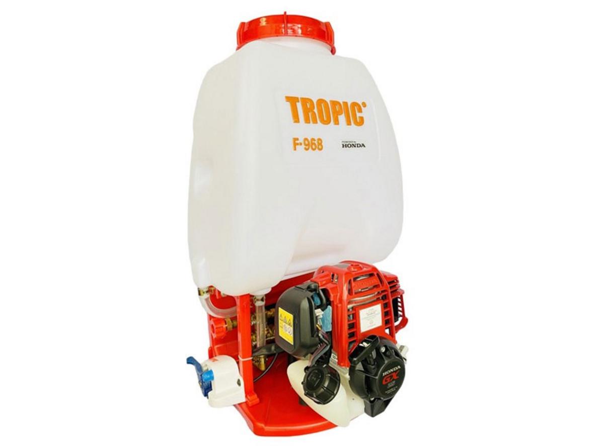Máy phun thuốc Honda TROPIC F-968 GX35 1.6HP cho vườn quy mô vừa đến lớn.