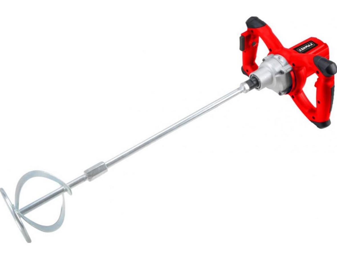 Máy quấy sơn, bột 1300W Kenmax KM-210 cầm tay, phù hợp trộn sơn nước và bột bả cho mẻ vừa - nhỏ.