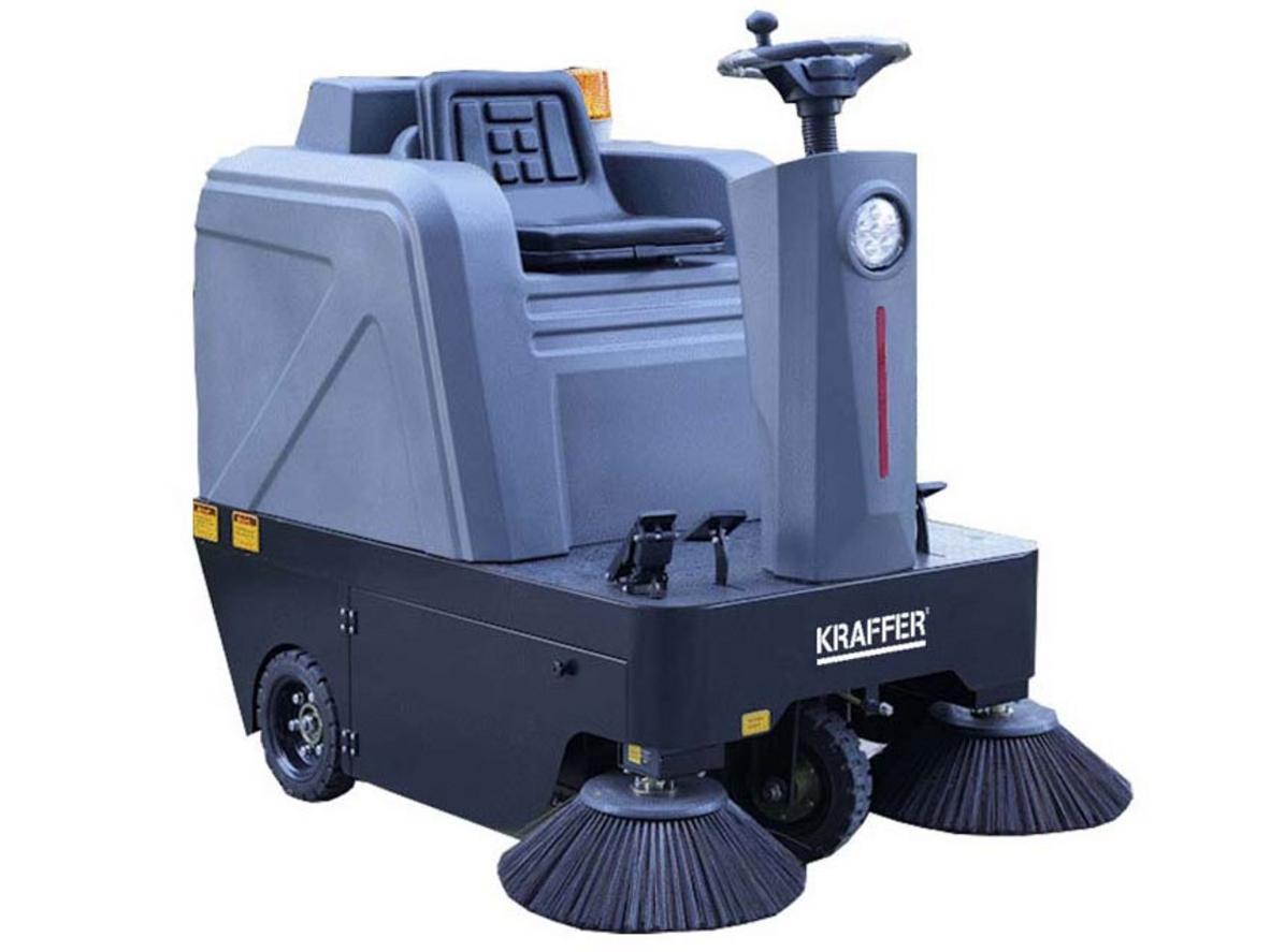 Máy quét rác ngồi lái Kraffer KF125 dùng bình ắc quy