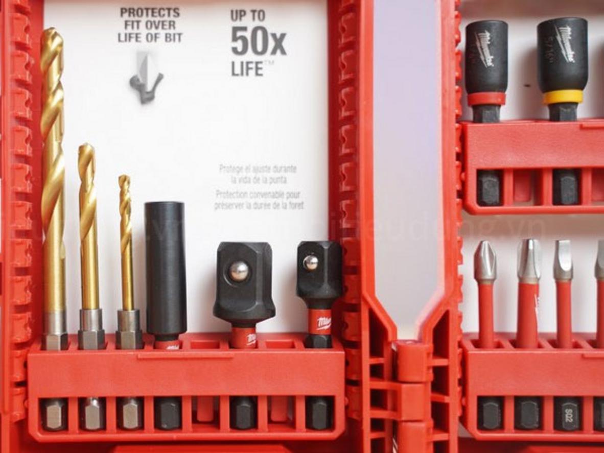 Thép Alloy 76 giúp bộ mũi vít Milwaukee 48-32-4006 bền hơn khi dùng liên tục.