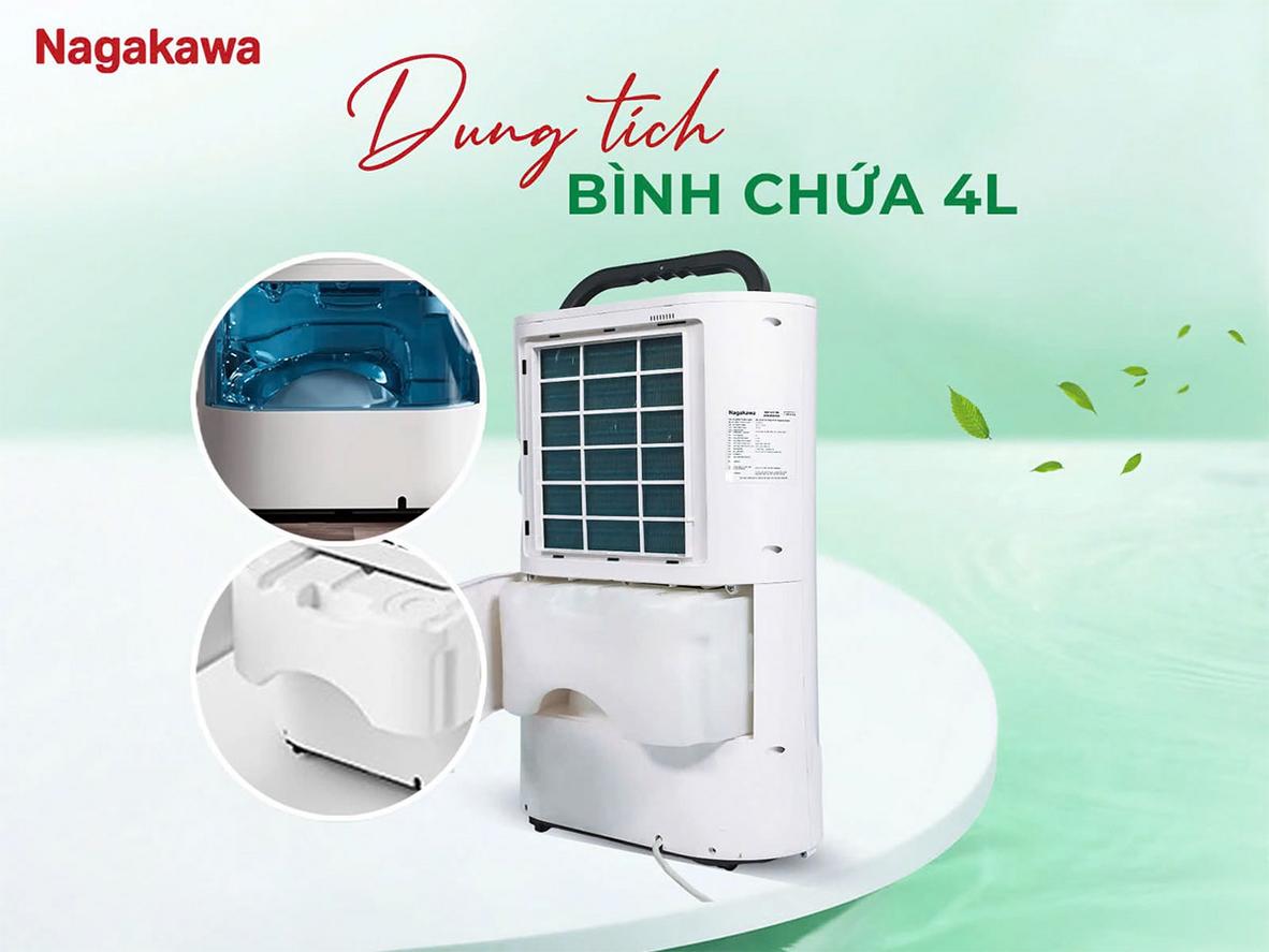 NAD8559 kết hợp hút ẩm 20 lít/ngày, lọc HEPA H13 và sấy quần áo cho gia đình.