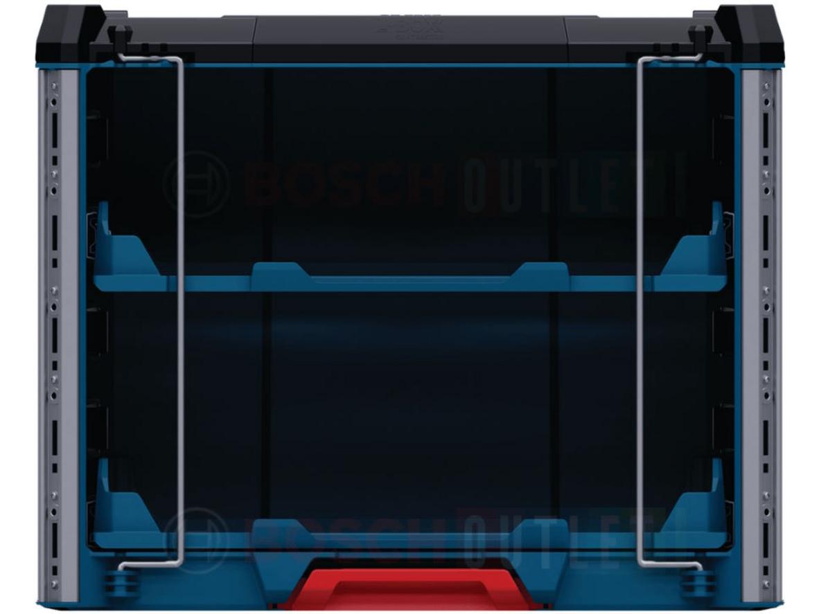 Nhựa PP giúp Bosch L-BOXX Contractor Rack 2 bền và phù hợp môi trường công trình.