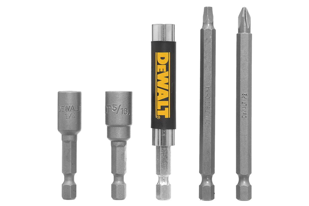 Ba loại đầu vít phổ biến trong bộ mũi vít đa năng Dewalt DW2163.