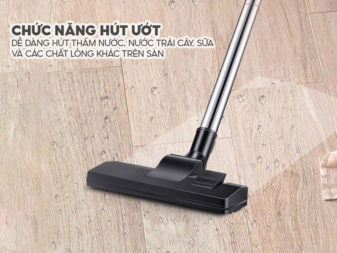 Bộ phụ kiện đa dụng giúp Fujihome VC20 làm sạch nhiều bề mặt.
